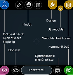 Ez egy teljes értékű webhely-készítő az Android telefonján